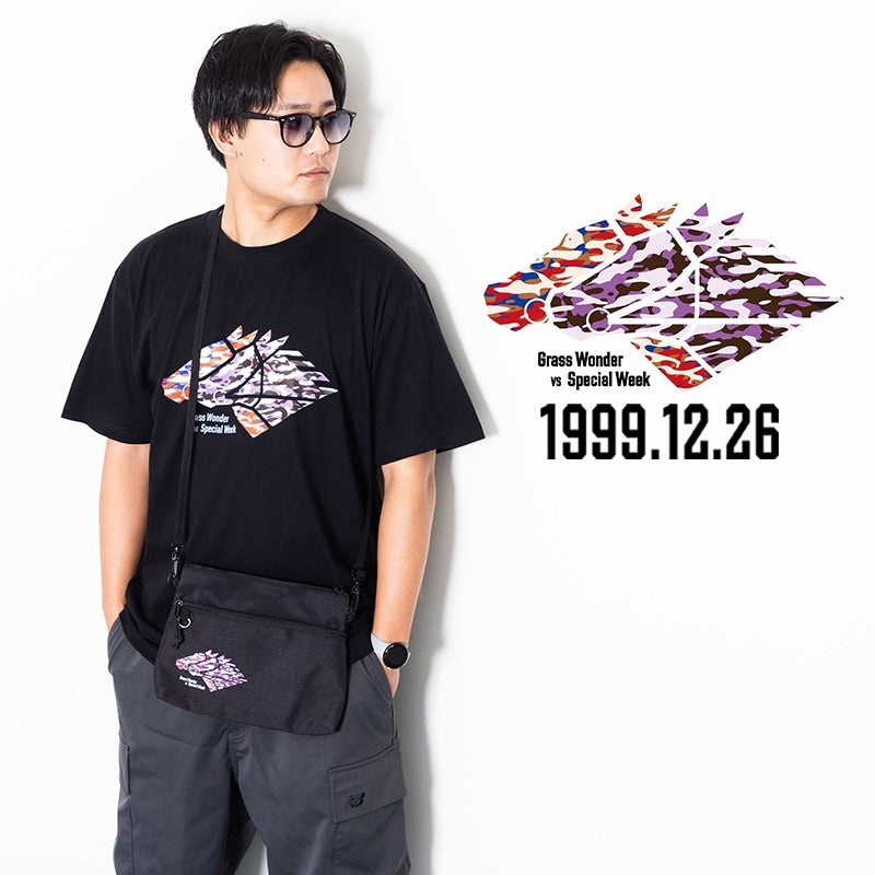 グラスワンダー・スペシャルウィーク:Tシャツ(黒)