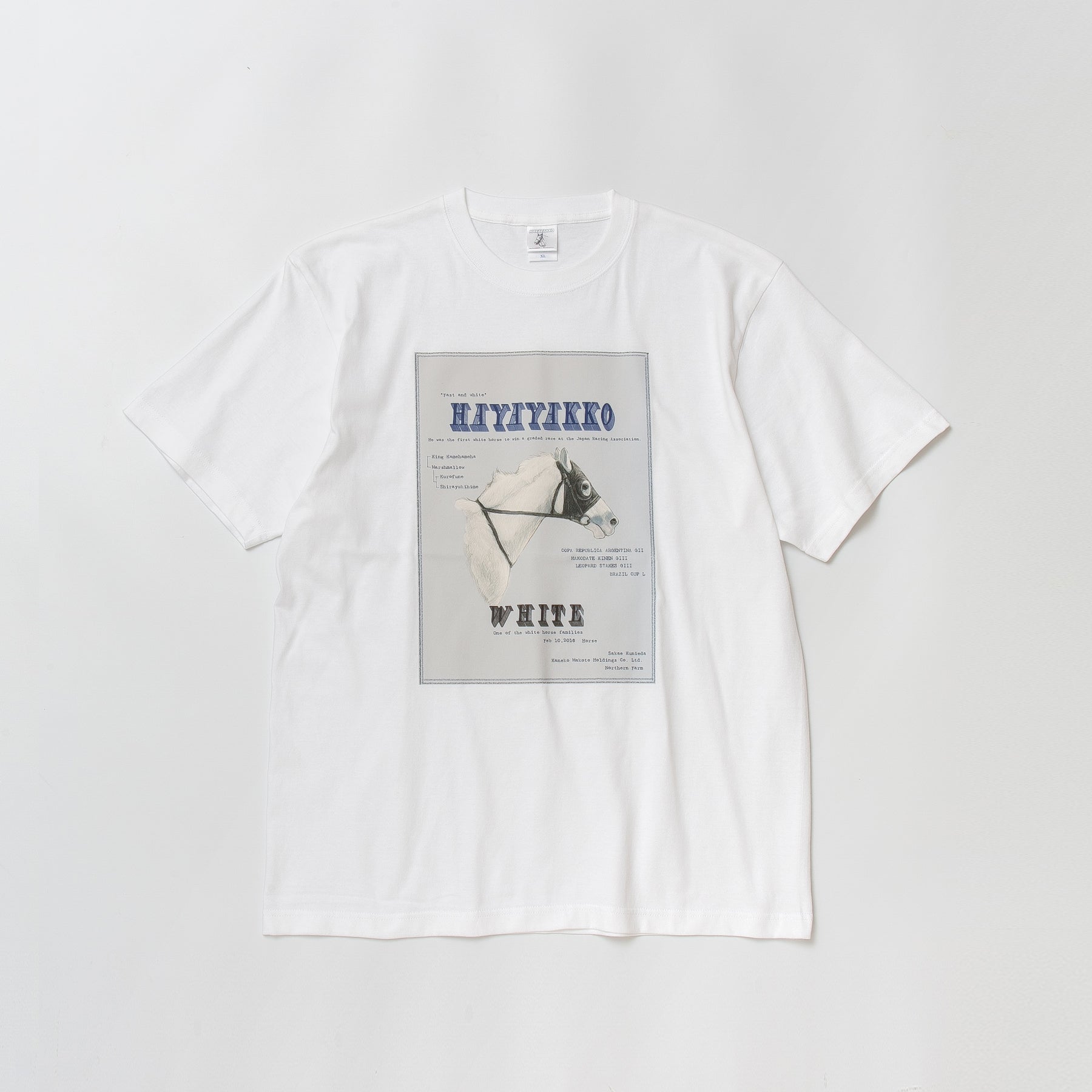 【HORSE GOODS net】ハヤヤッコ・Tシャツ1(白)