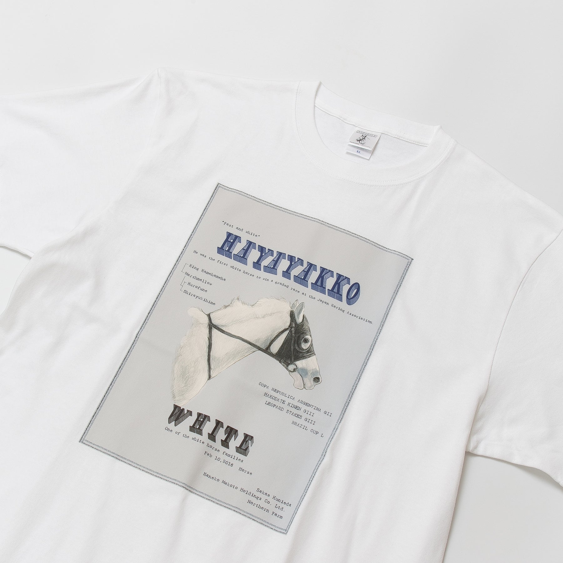 【HORSE GOODS net】ハヤヤッコ・Tシャツ1(白)