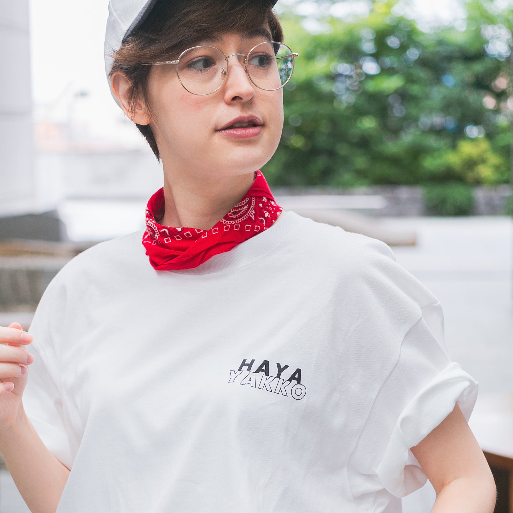 【HORSE GOODS net】ハヤヤッコ・Tシャツ2(白)