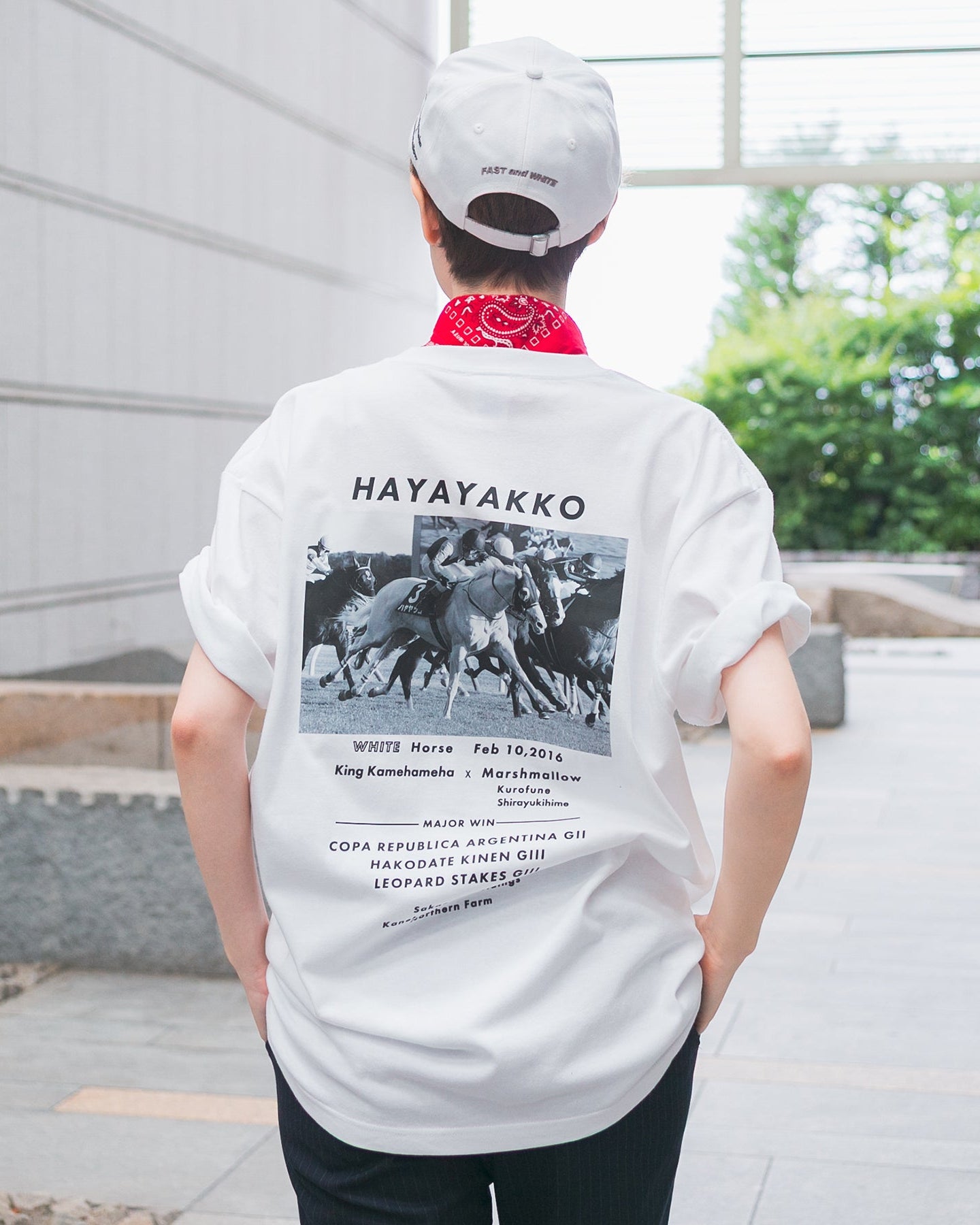 【HORSE GOODS net】ハヤヤッコ・Tシャツ2(白)