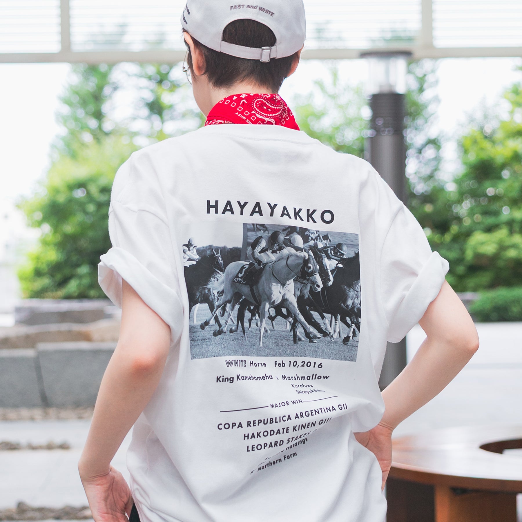 【HORSE GOODS net】ハヤヤッコ・Tシャツ2(白)