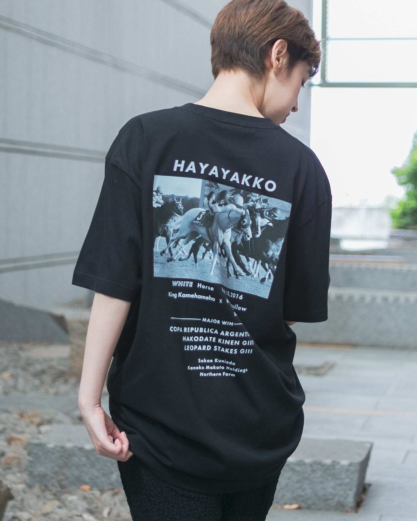 【HORSE GOODS net】ハヤヤッコ・Tシャツ2(黒)