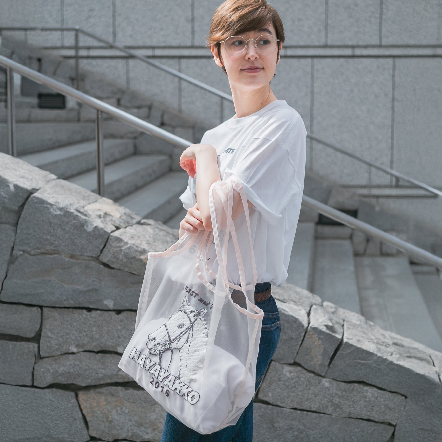 【HORSE GOODS net】ハヤヤッコ・刺繍トートバッグ