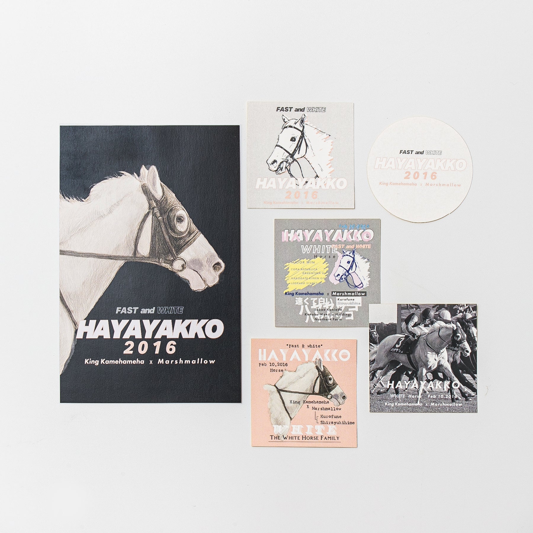 【HORSE GOODS net】ハヤヤッコ・デザインステッカー (5枚組)