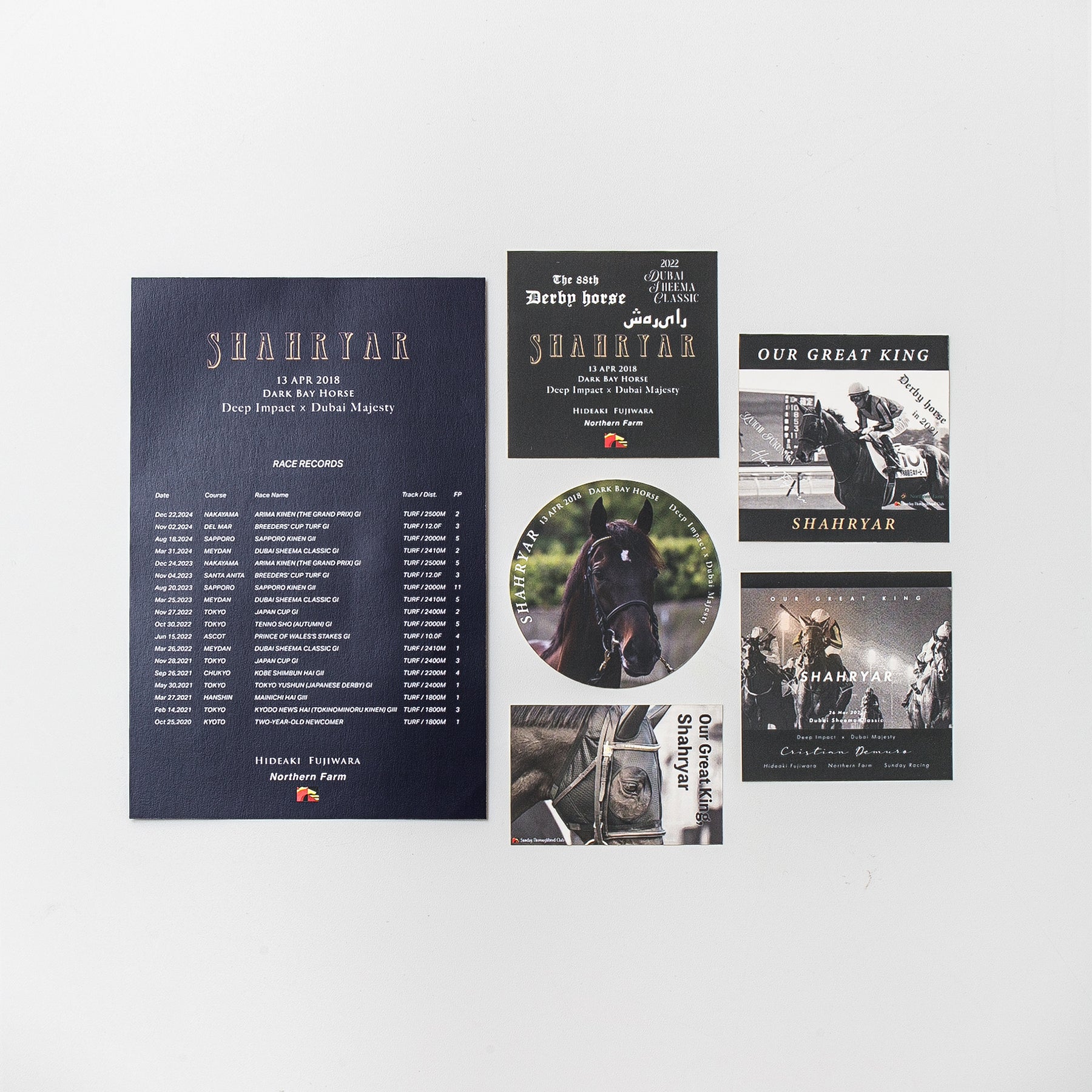 【HORSE GOODS net】シャフリヤール・デザインステッカーA(5枚組)