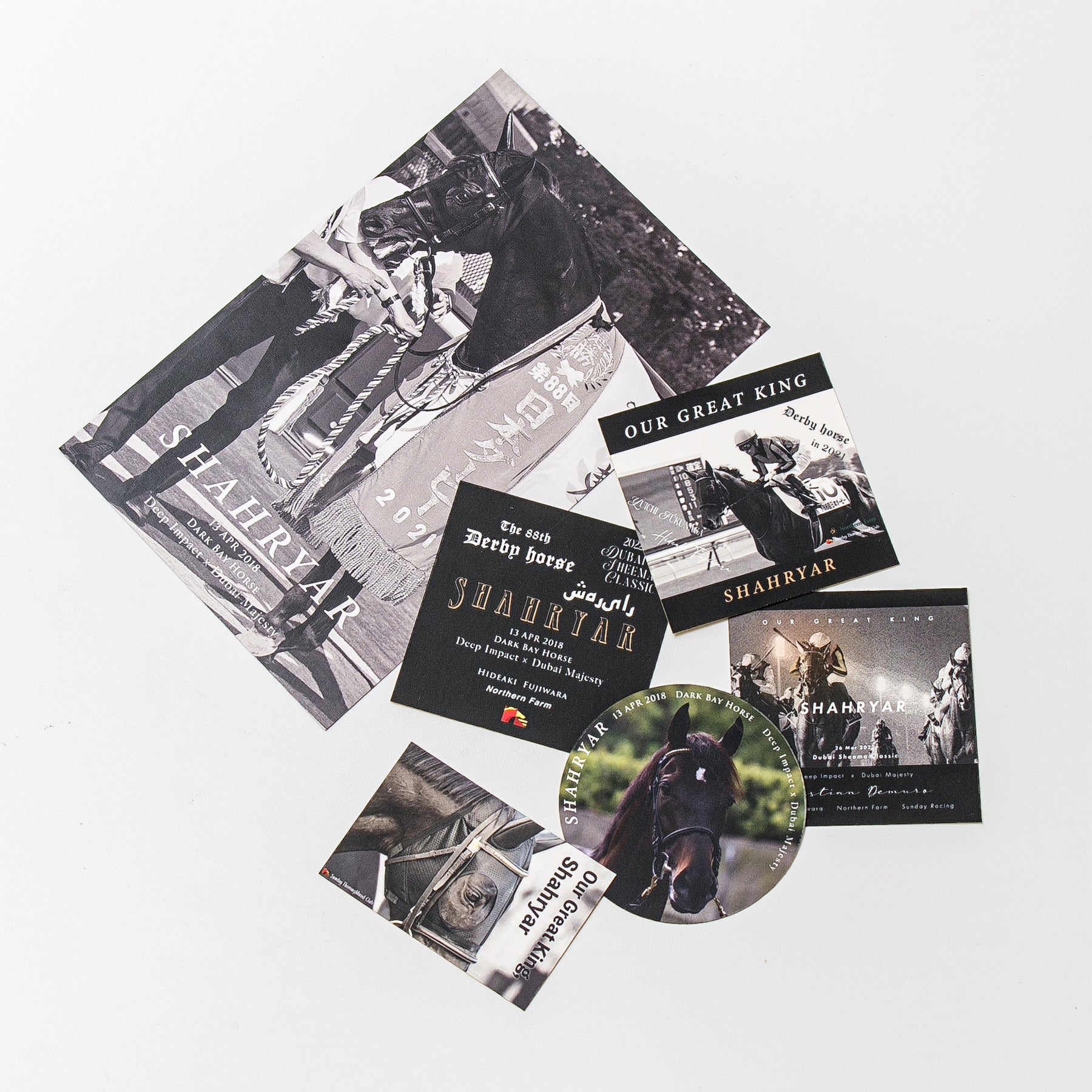 【HORSE GOODS net】シャフリヤール・デザインステッカーA(5枚組)