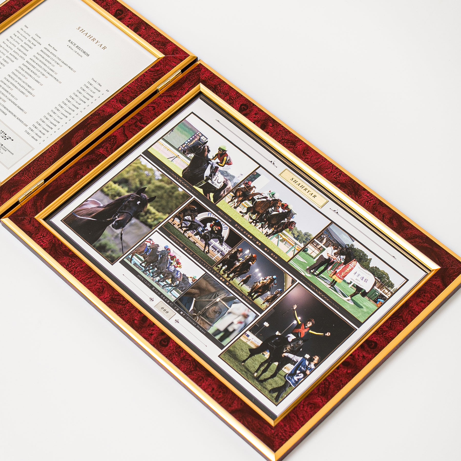 【HORSE GOODS net】シャフリヤール・引退記念写真パネル