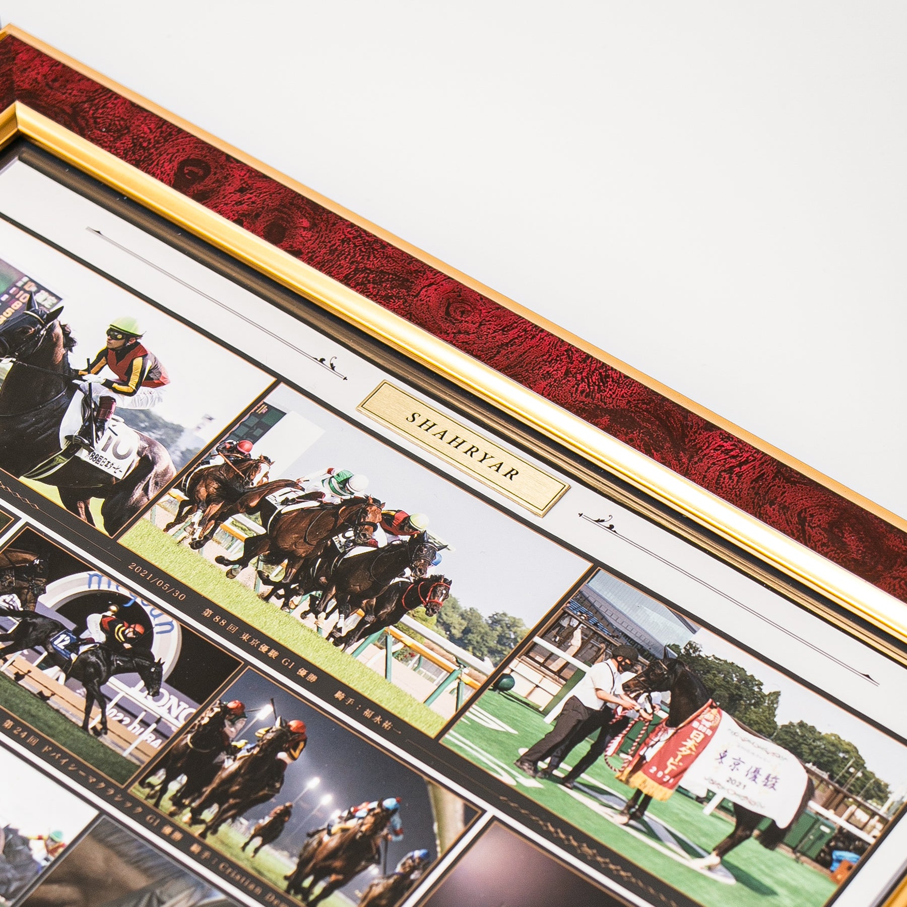 【HORSE GOODS net】シャフリヤール・引退記念写真パネル