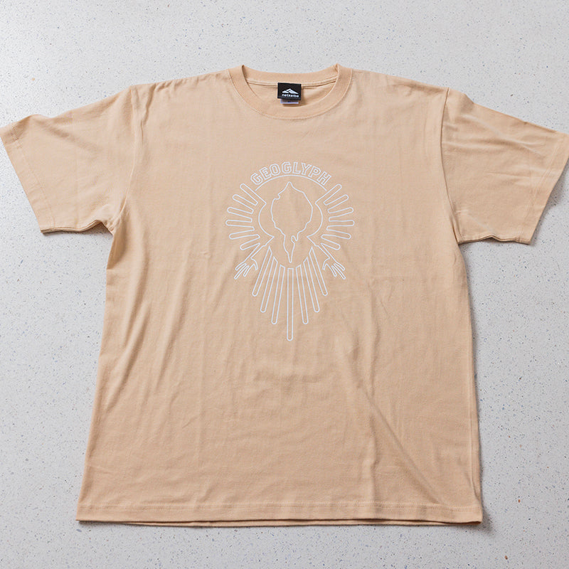 ジオグリフ・Tシャツ(ベージュ)