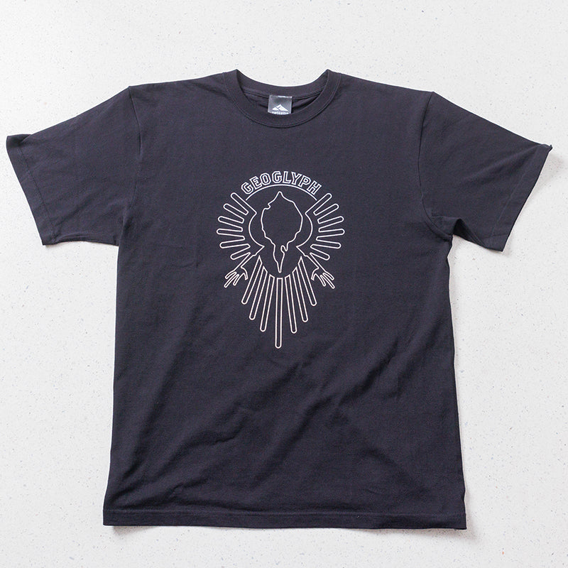 ジオグリフ・Tシャツ(黒)