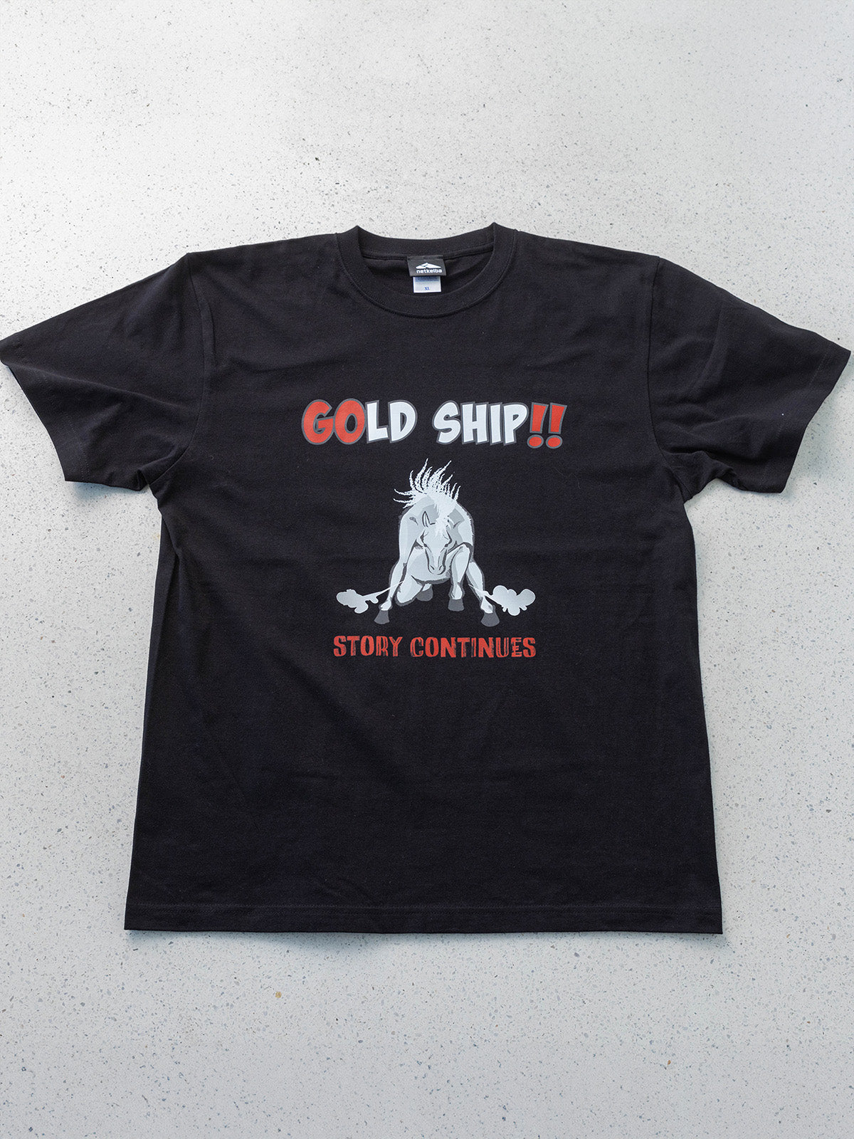 ゴールドシップ・TシャツB(黒)