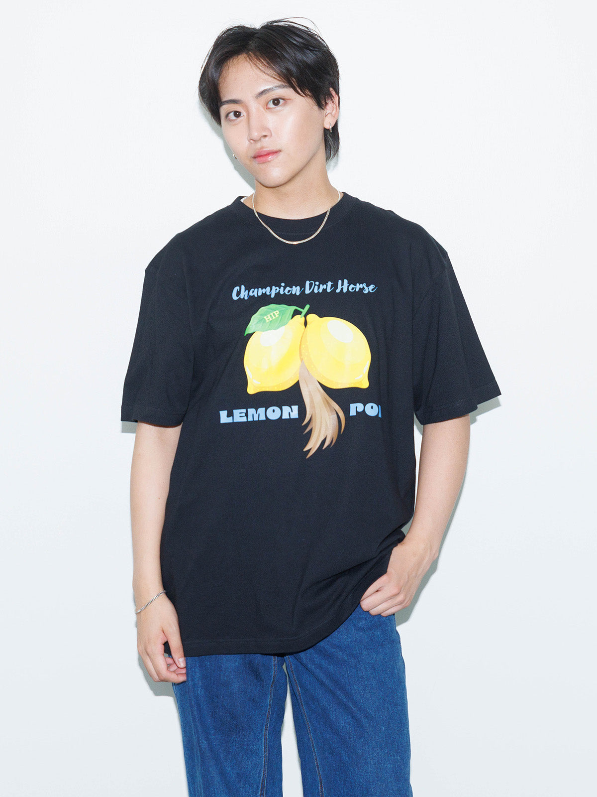 レモンポップ・TシャツA(黒)