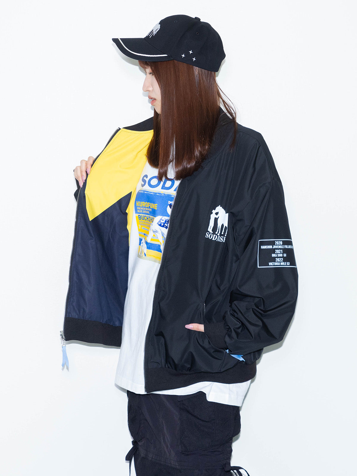 ソダシ・勝負服リバーシブルブルゾン(黒)