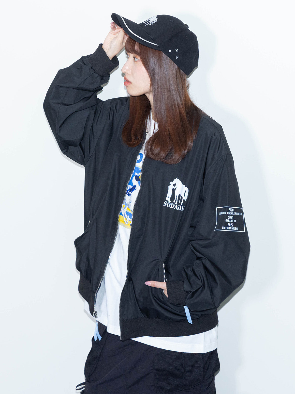 ソダシ・勝負服リバーシブルブルゾン(黒)
