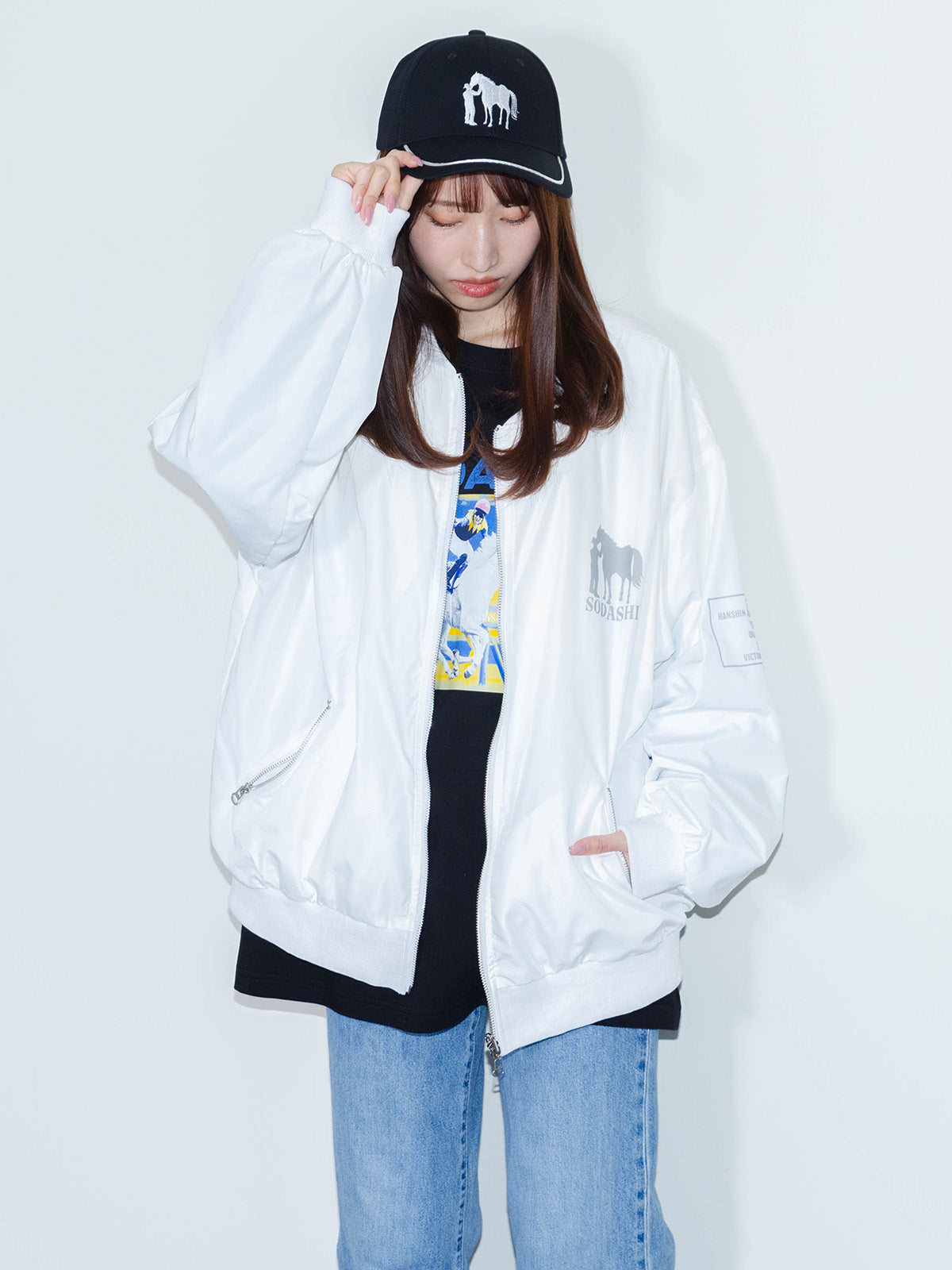ソダシ・勝負服リバーシブルブルゾン(白)