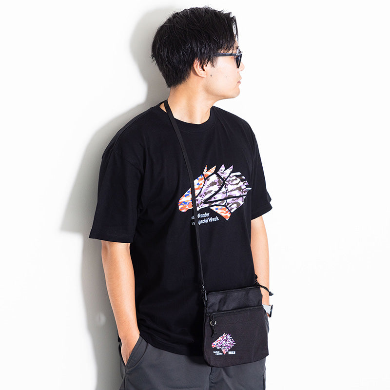 グラスワンダー・スペシャルウィーク:Tシャツ(黒)