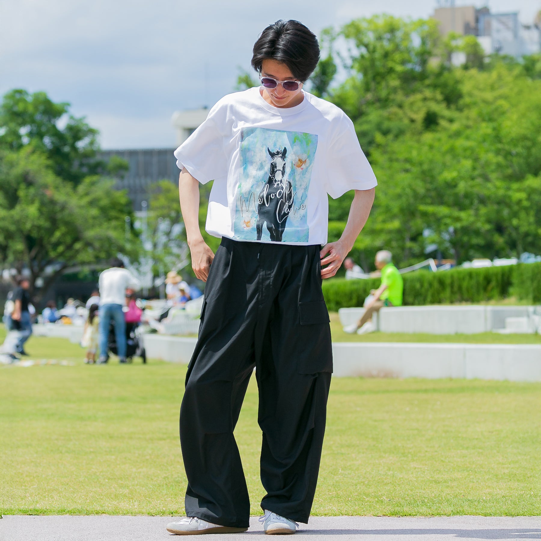 【HORSE GOODS net】メロディーレーン・TシャツA(白)