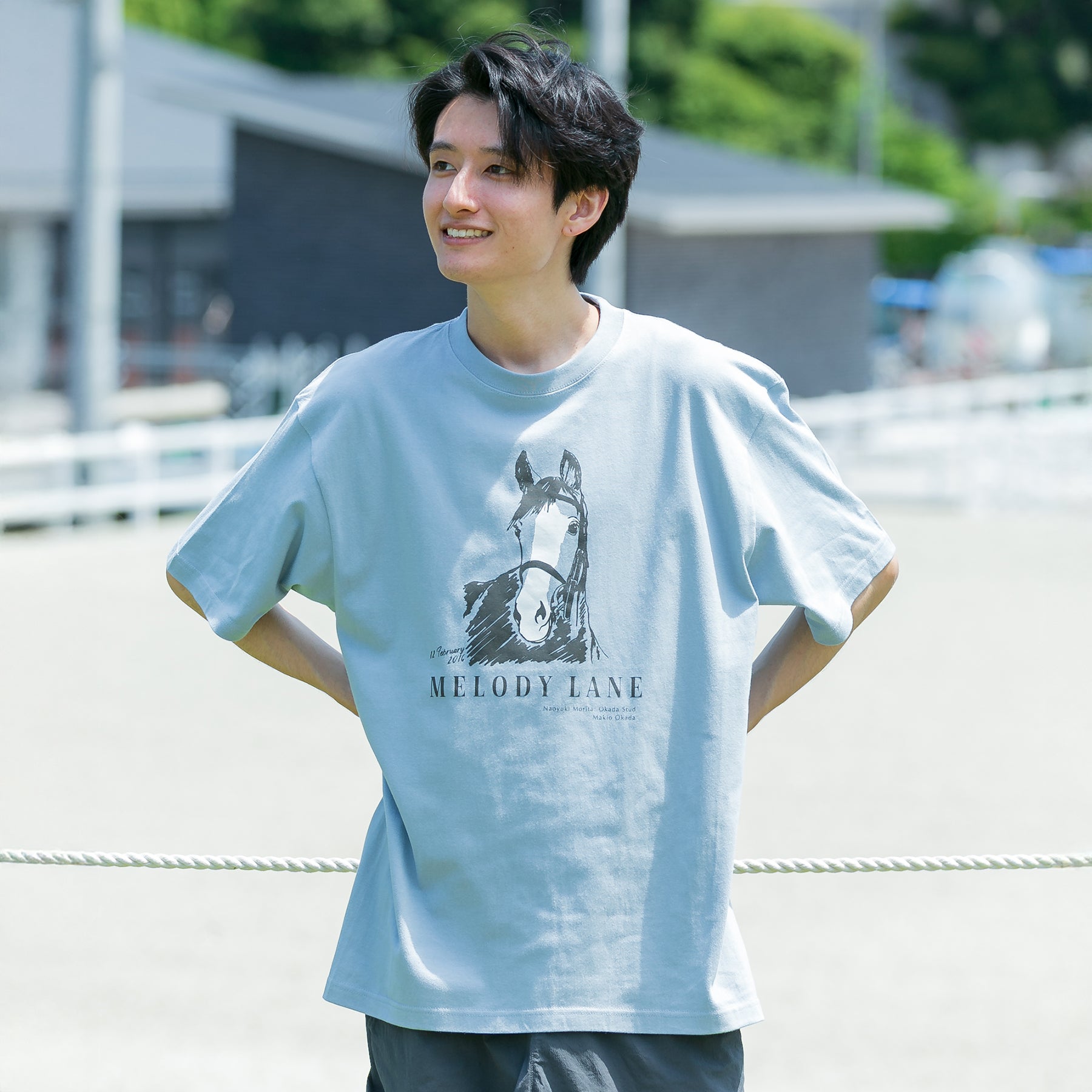 【HORSE GOODS net】メロディーレーン・TシャツB(青)