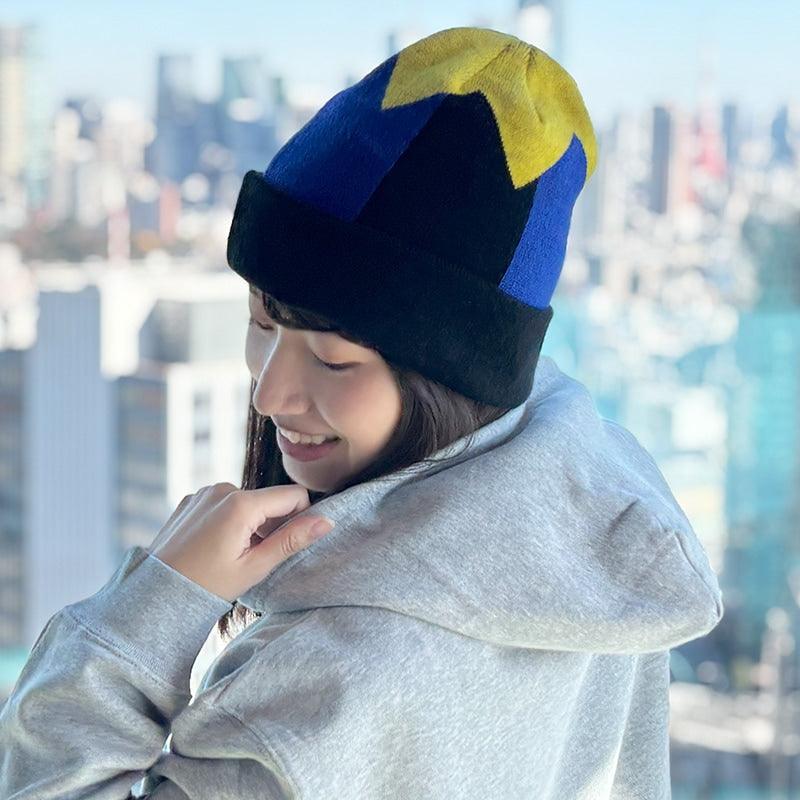 勝負服ニット帽(金子真人ホールディングス柄)