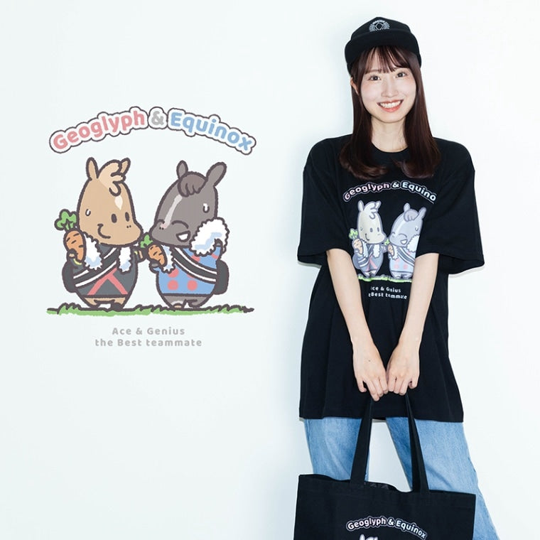 イクイノックス&ジオグリフ･Tシャツ(黒)