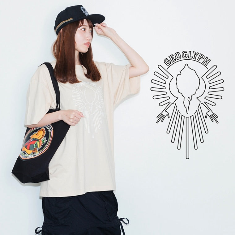 ジオグリフ･Tシャツ(ベージュ)