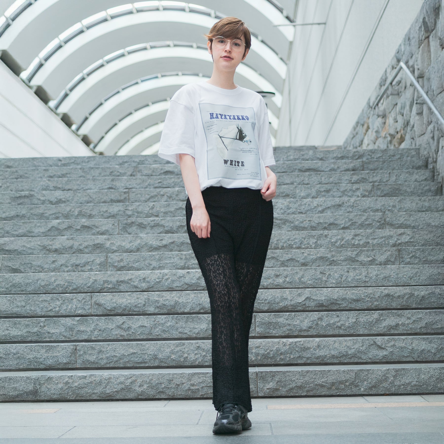 【HORSE GOODS net】ハヤヤッコ･Tシャツ1(白)