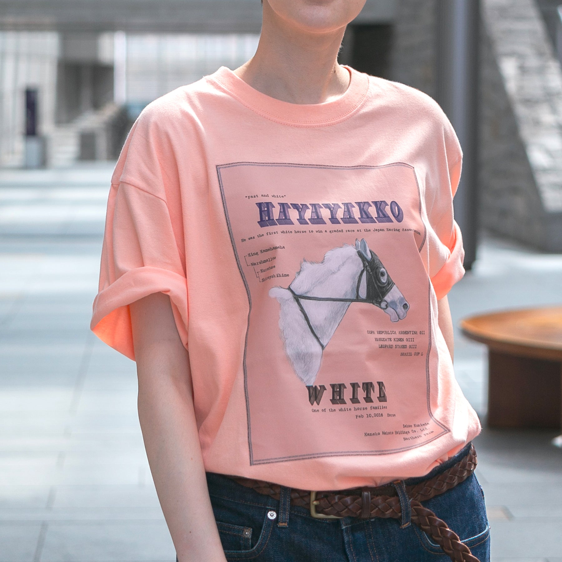 【HORSE GOODS net】ハヤヤッコ･Tシャツ1(ピンク)