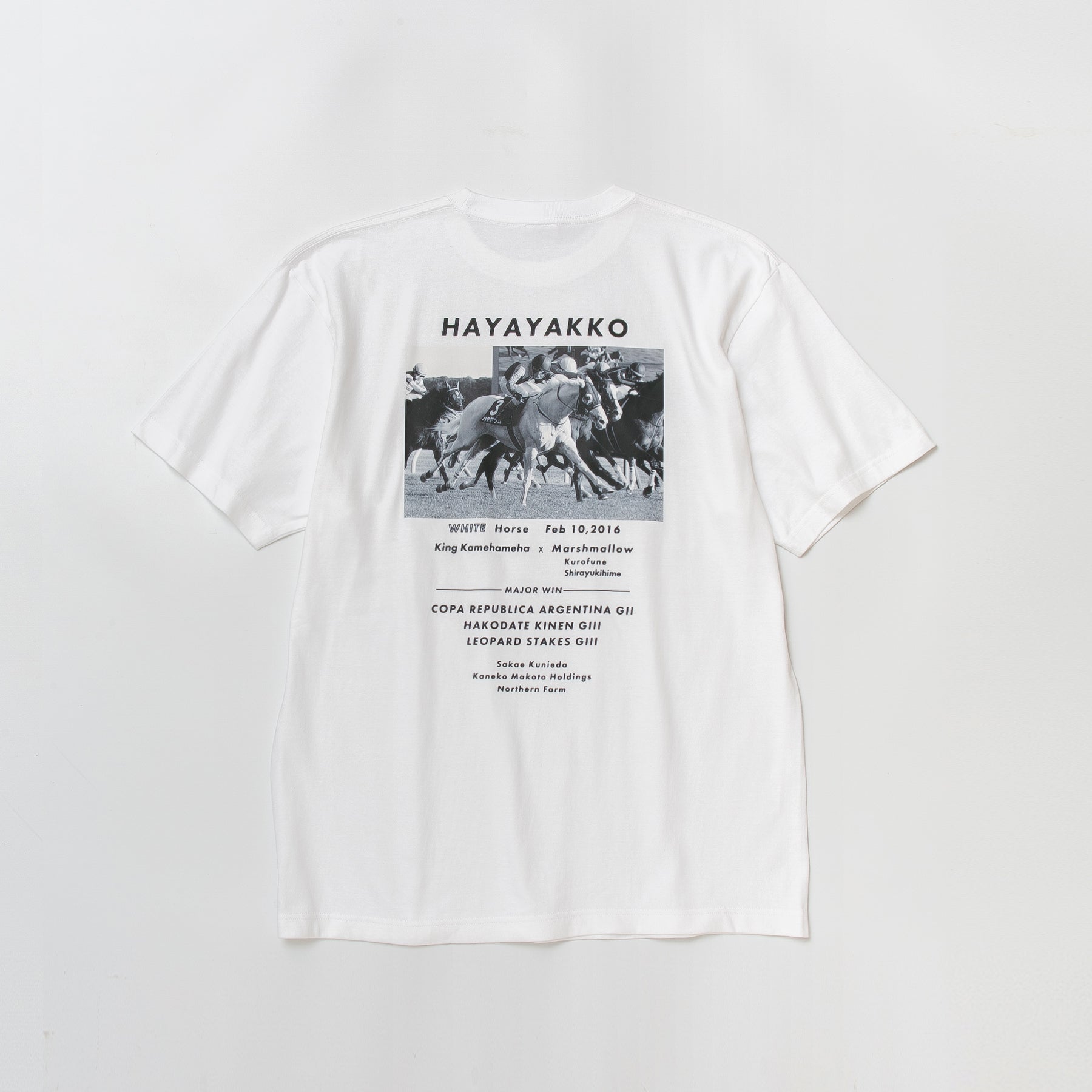 【HORSE GOODS net】ハヤヤッコ･Tシャツ2(白)