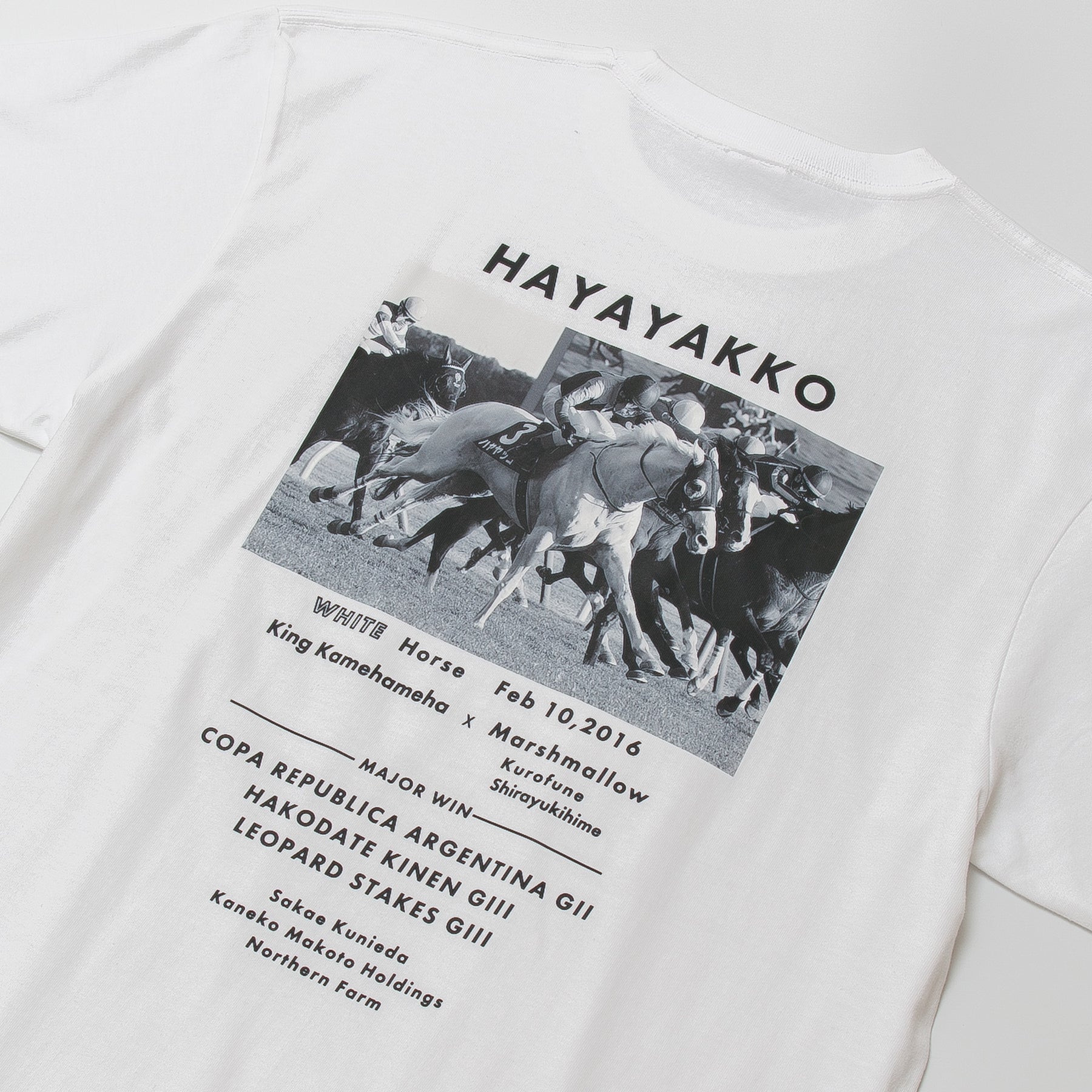 【HORSE GOODS net】ハヤヤッコ･Tシャツ2(白)