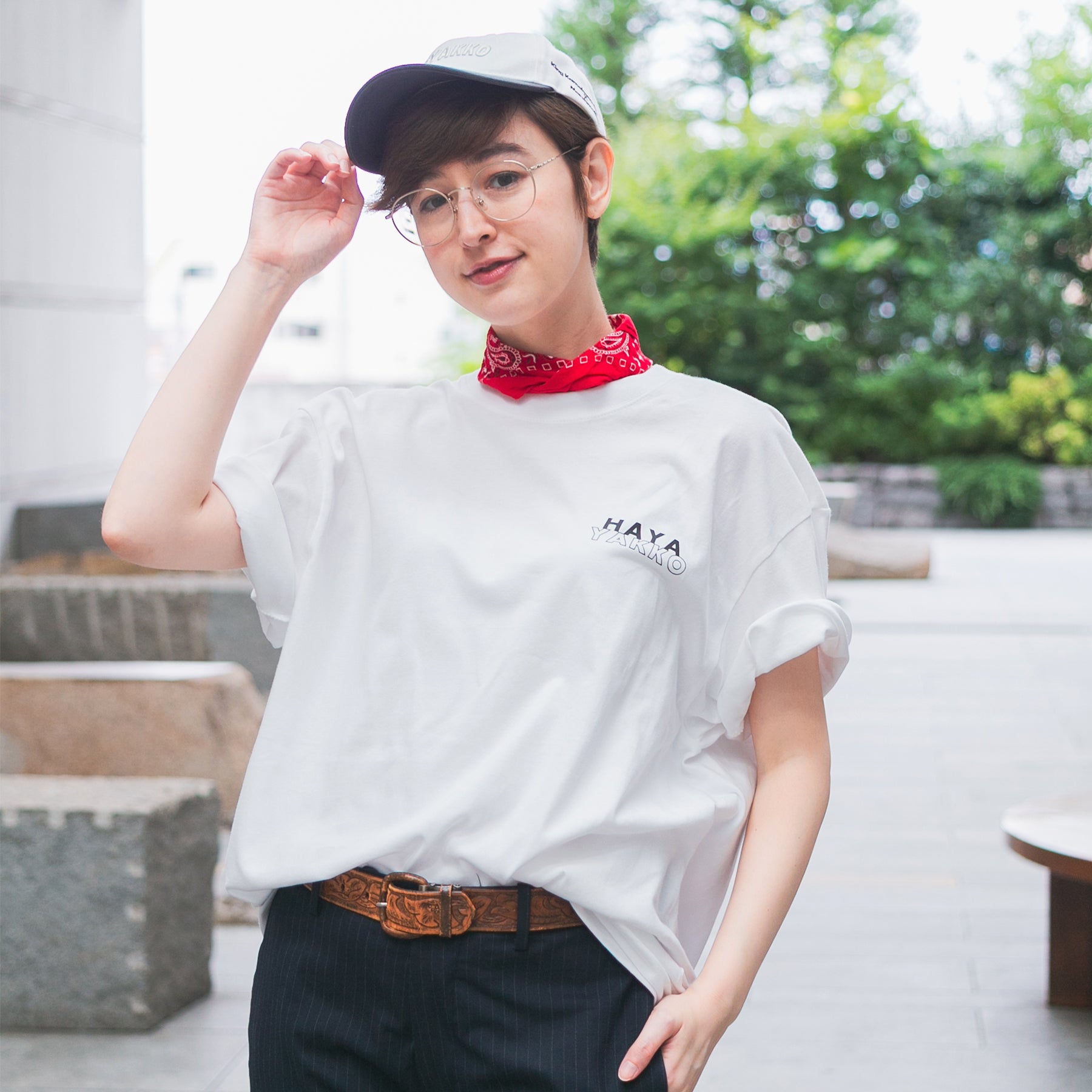 【HORSE GOODS net】ハヤヤッコ･Tシャツ2(白)