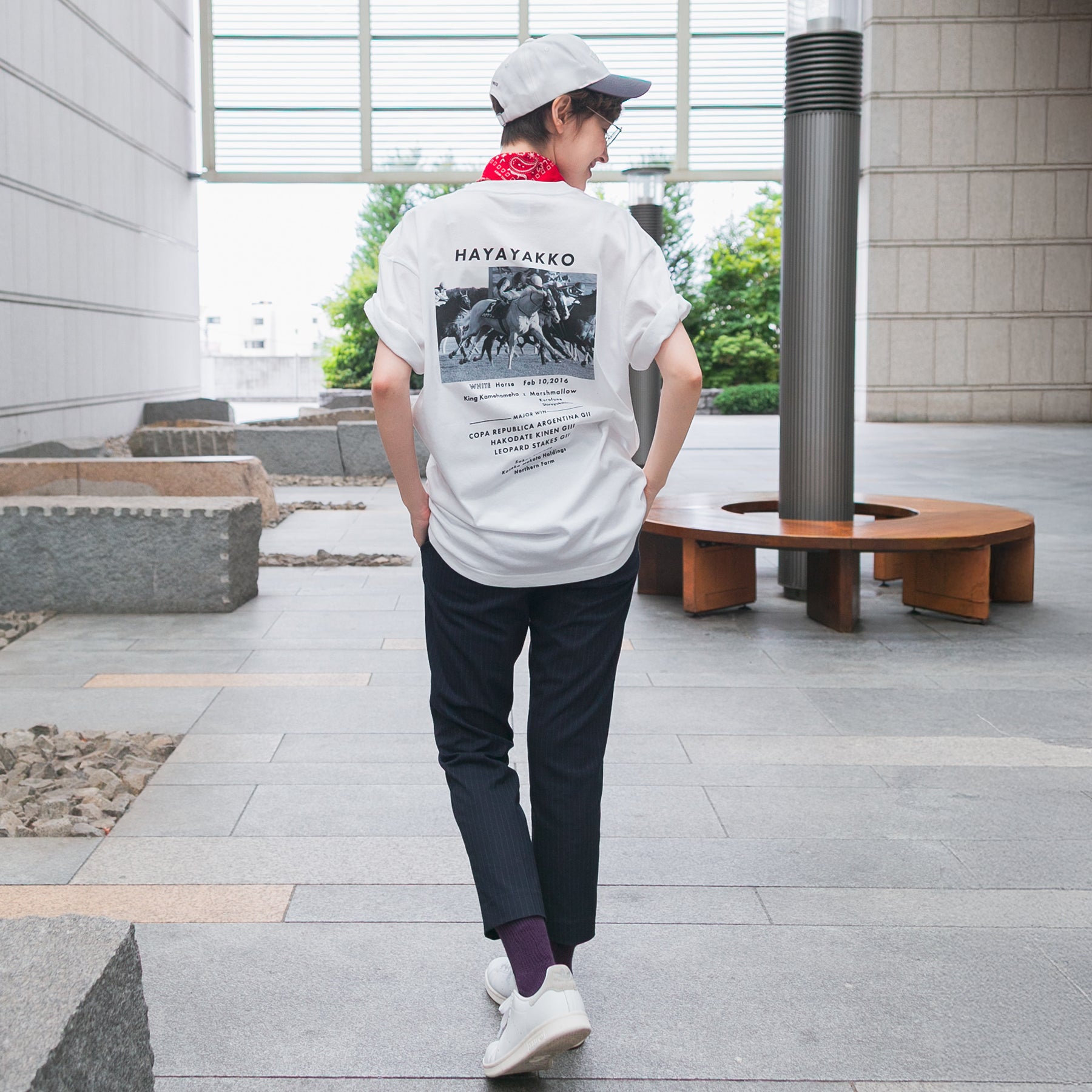 【HORSE GOODS net】ハヤヤッコ･Tシャツ2(白)