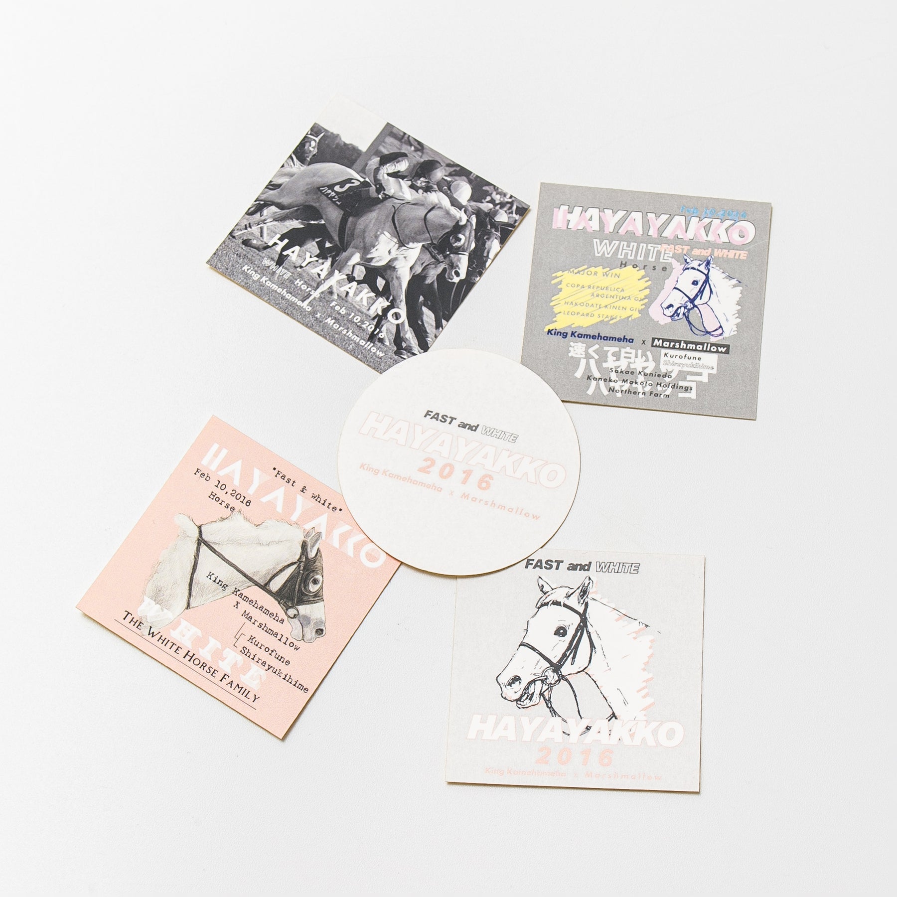 【HORSE GOODS net】ハヤヤッコ･デザインステッカー (5枚組)