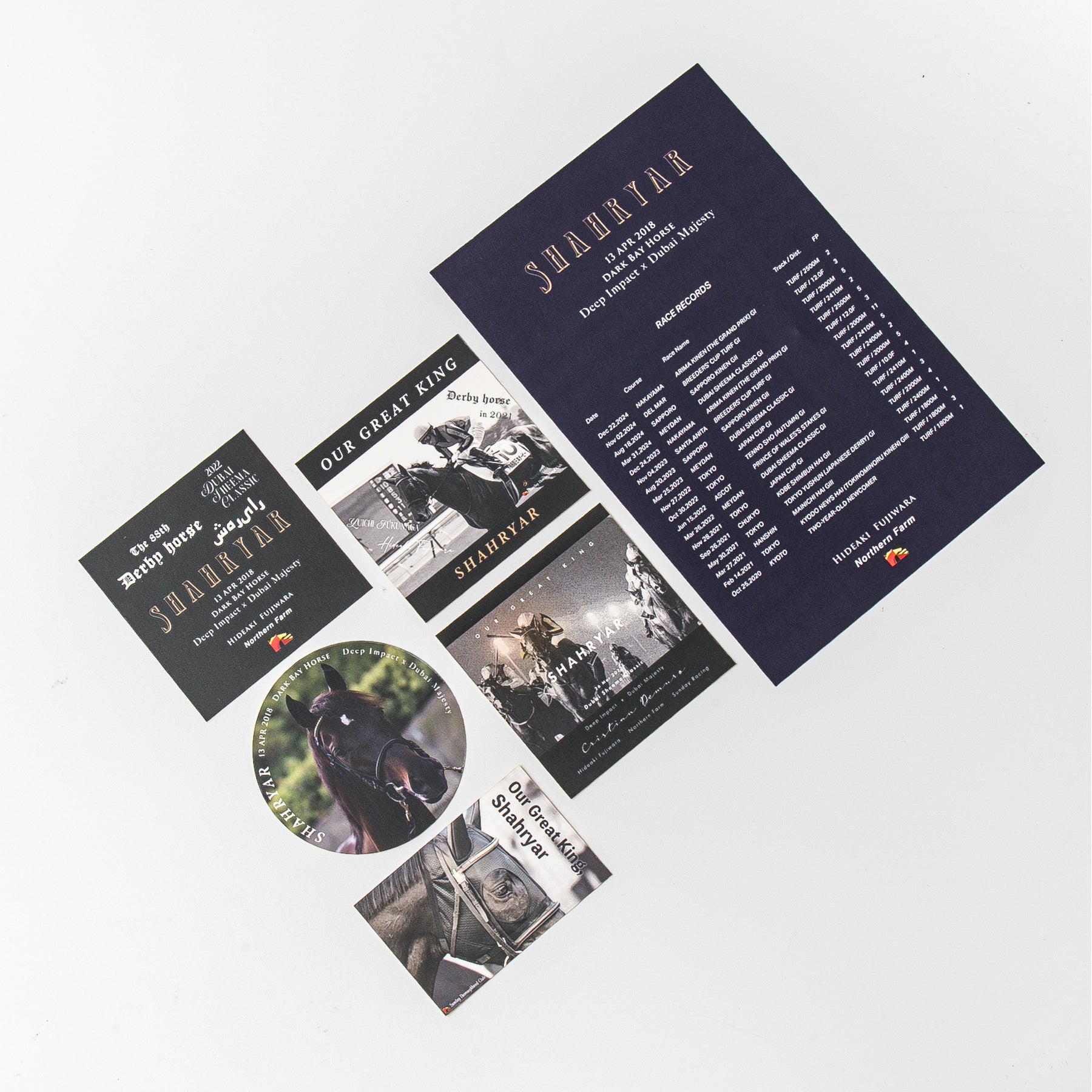 【HORSE GOODS net】シャフリヤール･デザインステッカーA(5枚組)