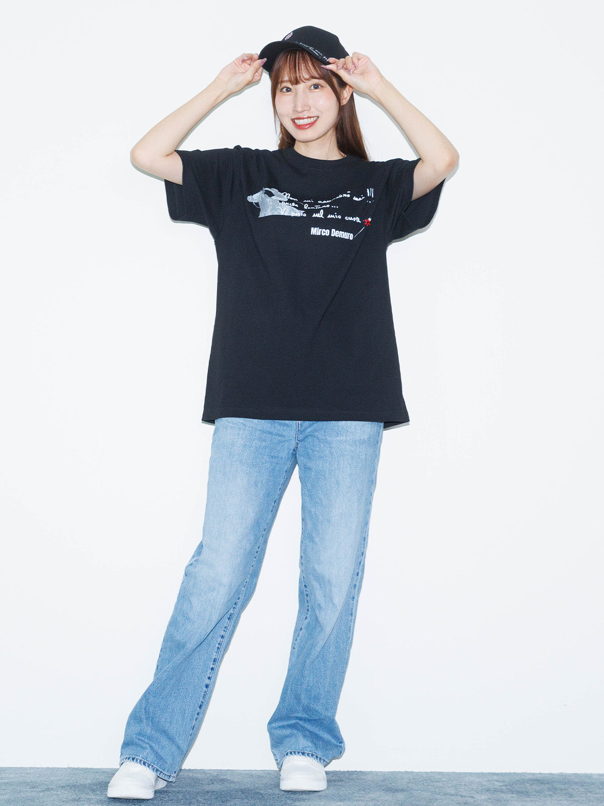 Tシャツ(黒)【M.デムーロ騎手公式応援グッズ】