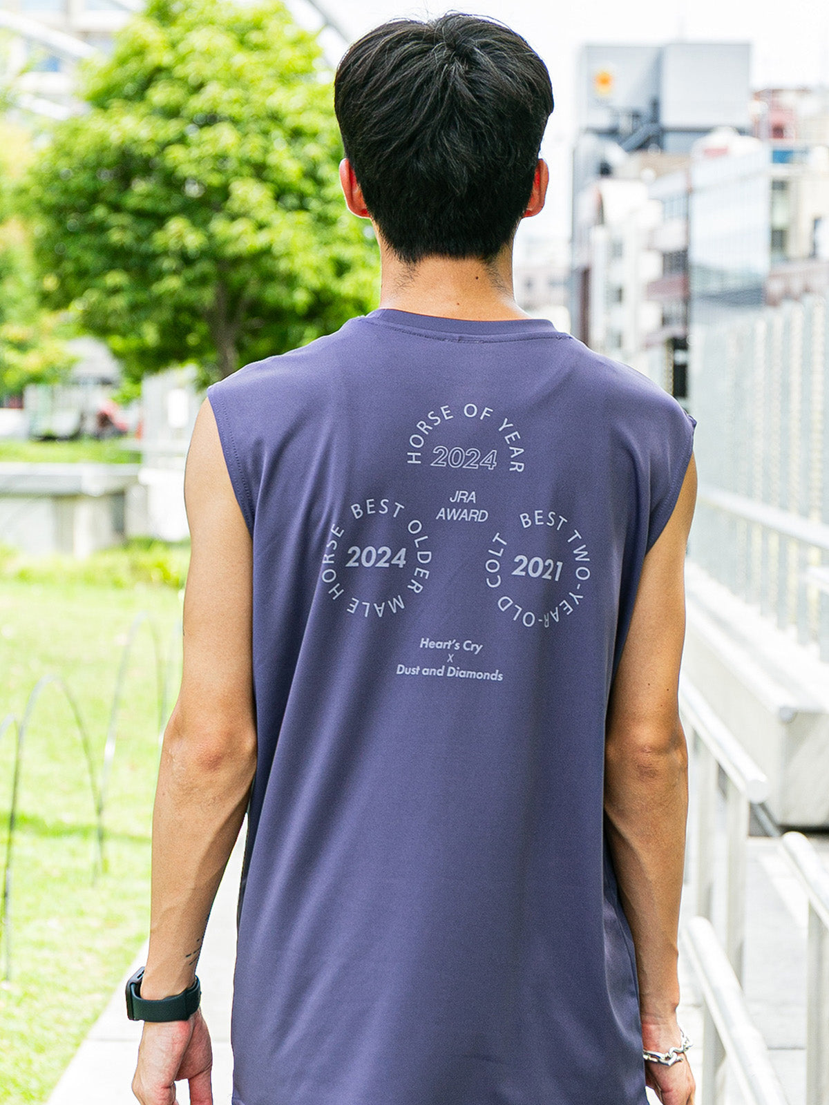 【HORSE GOODS net】ドウデュース･ノースリーブTシャツ(紫)