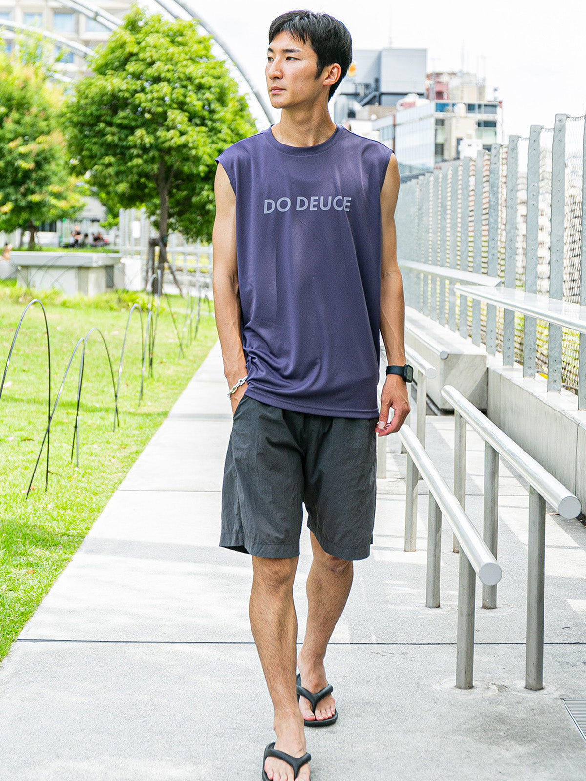 【HORSE GOODS net】ドウデュース･ノースリーブTシャツ(紫)