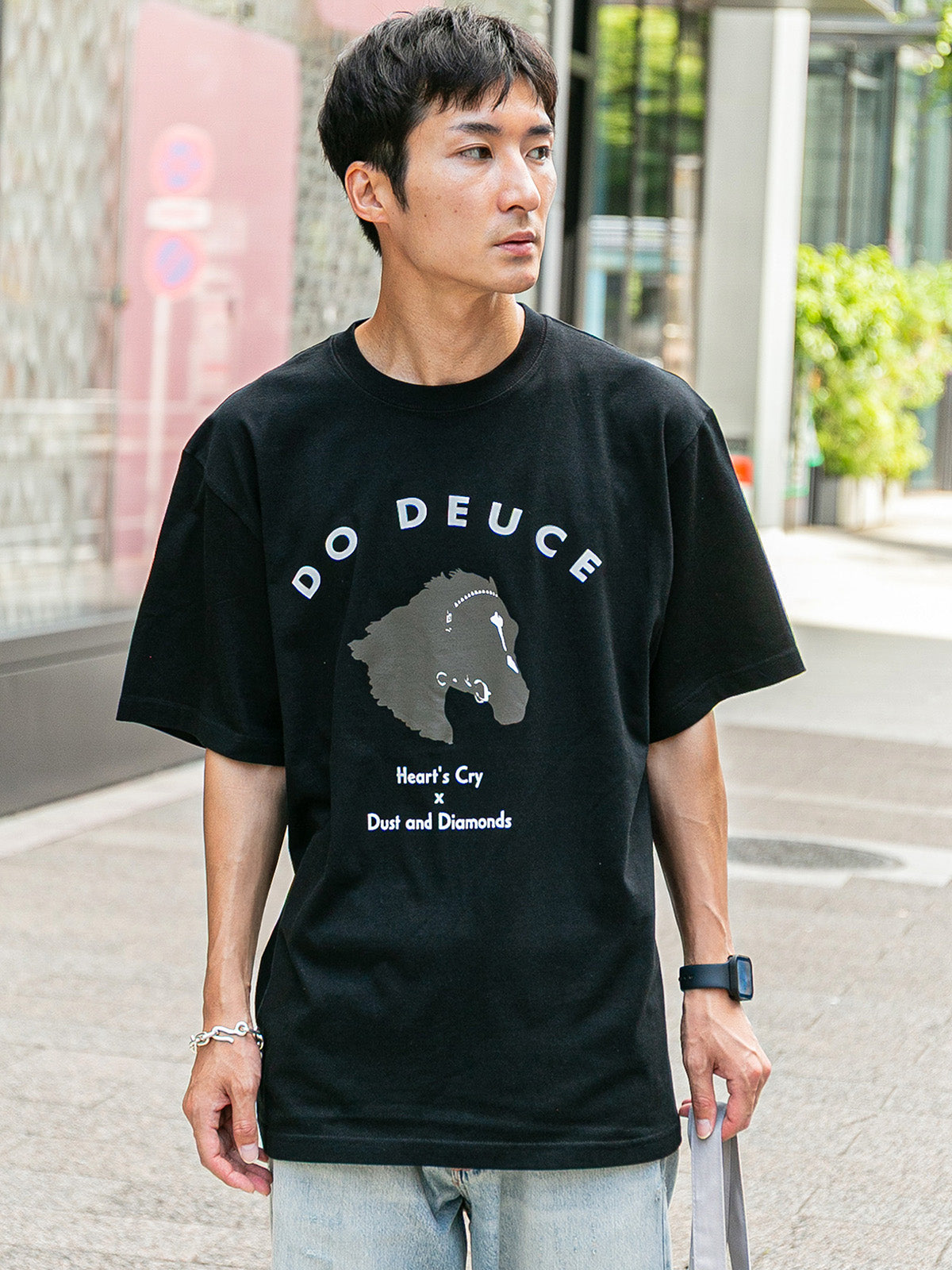【HORSE GOODS net】ドウデュース･Tシャツ(黒)