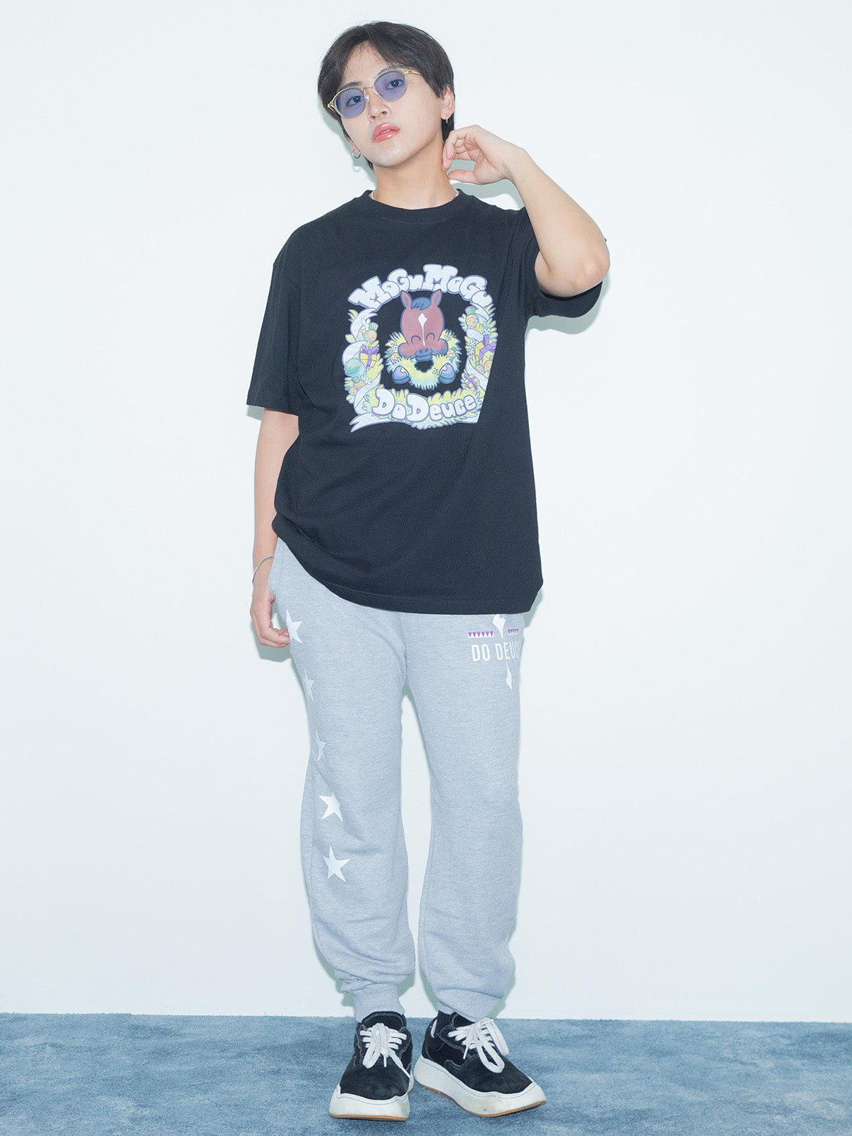ドウデュース･もぐもぐTシャツ(黒)