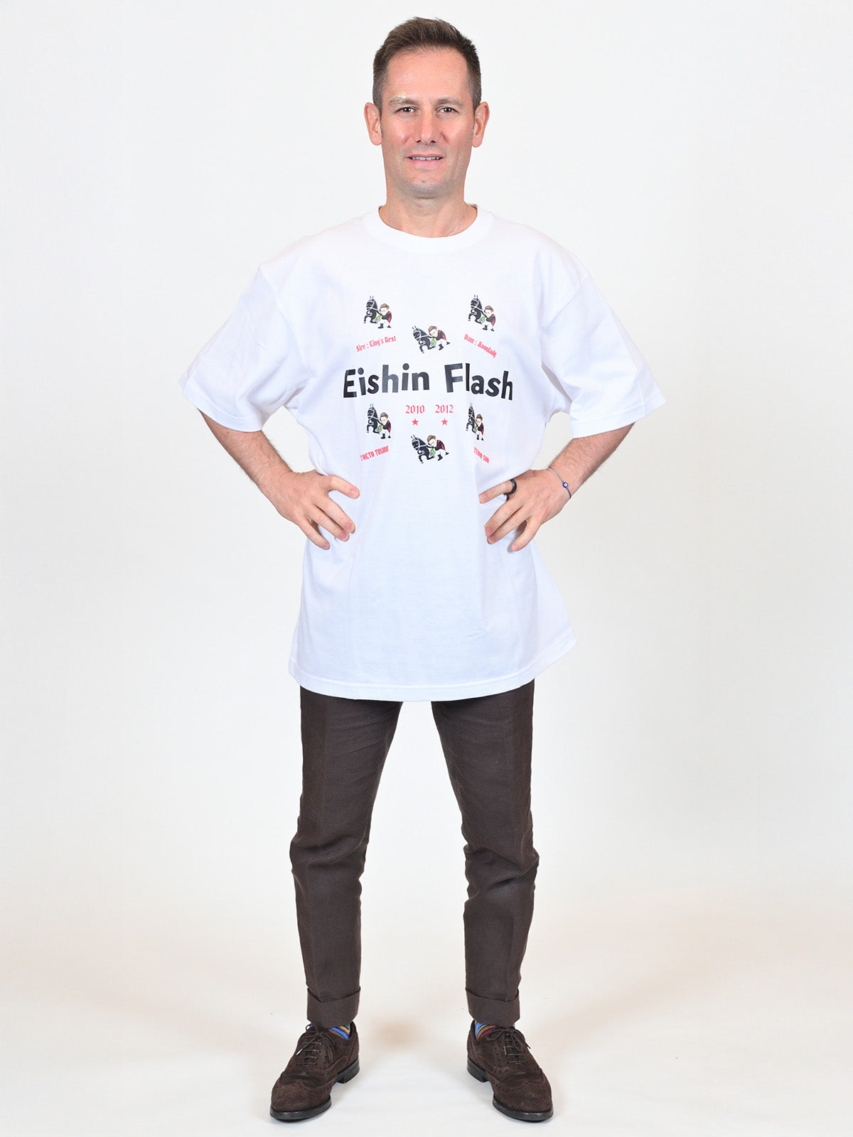 エイシンフラッシュ･TシャツA(白)