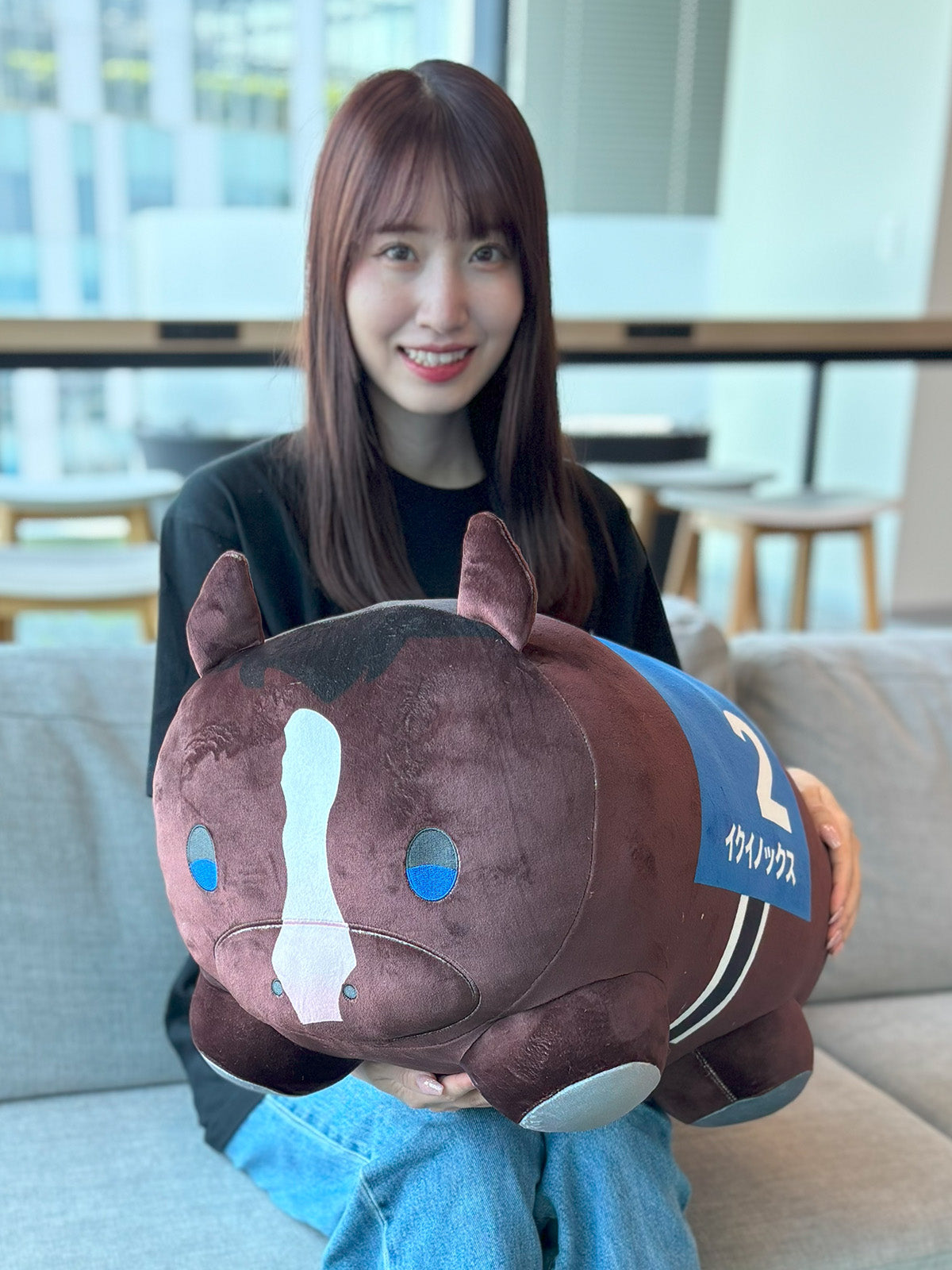 イクイノックス･もちもちぬいぐるみクッション