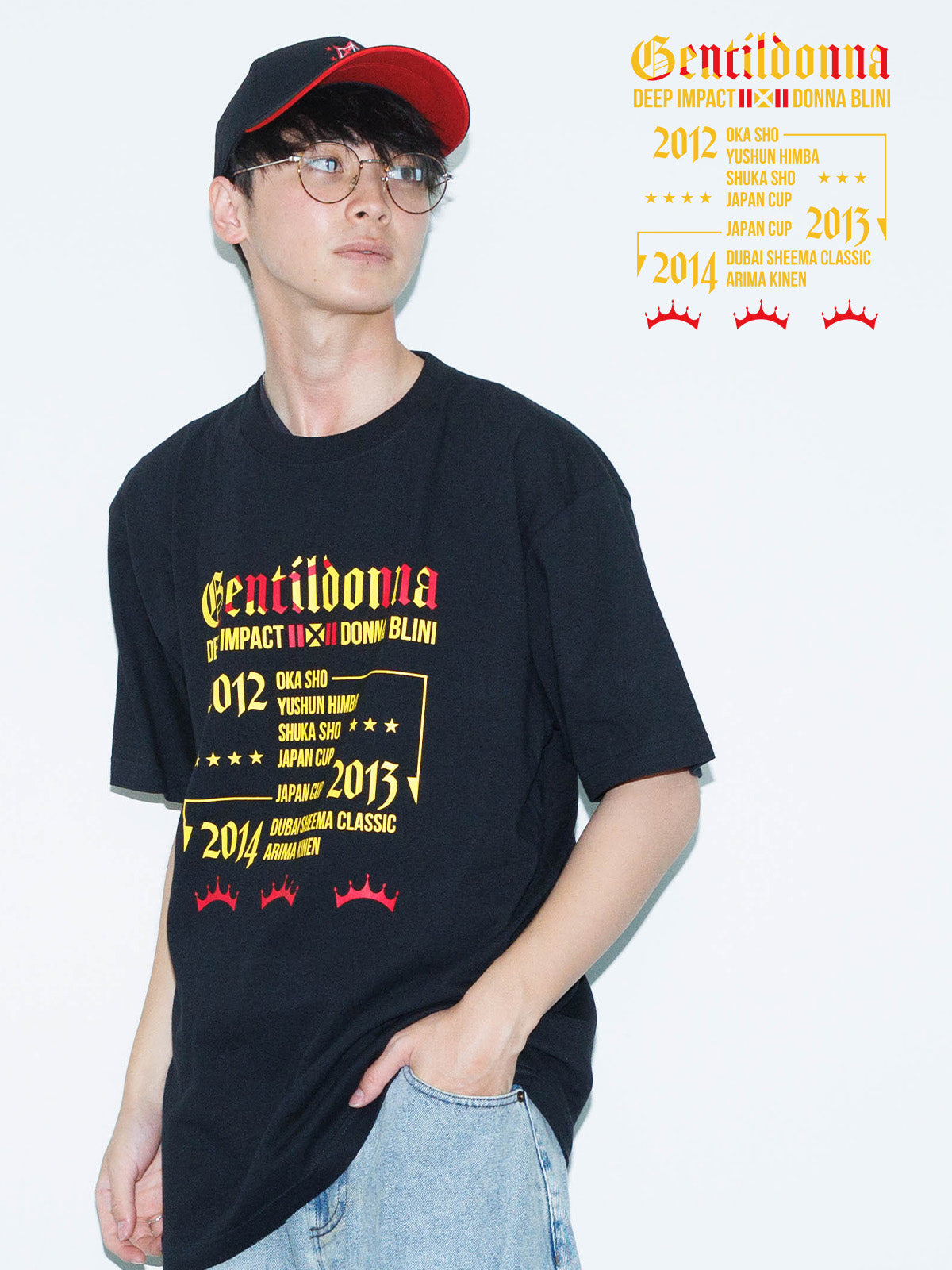 ジェンティルドンナ･Tシャツ(黒)