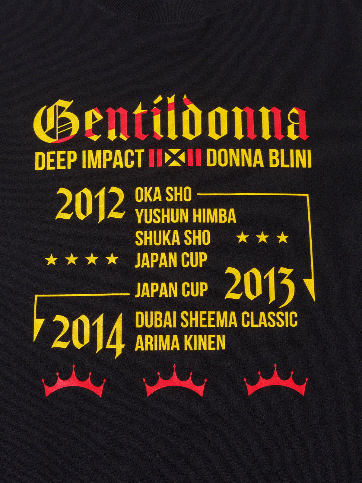 ジェンティルドンナ･Tシャツ(黒)