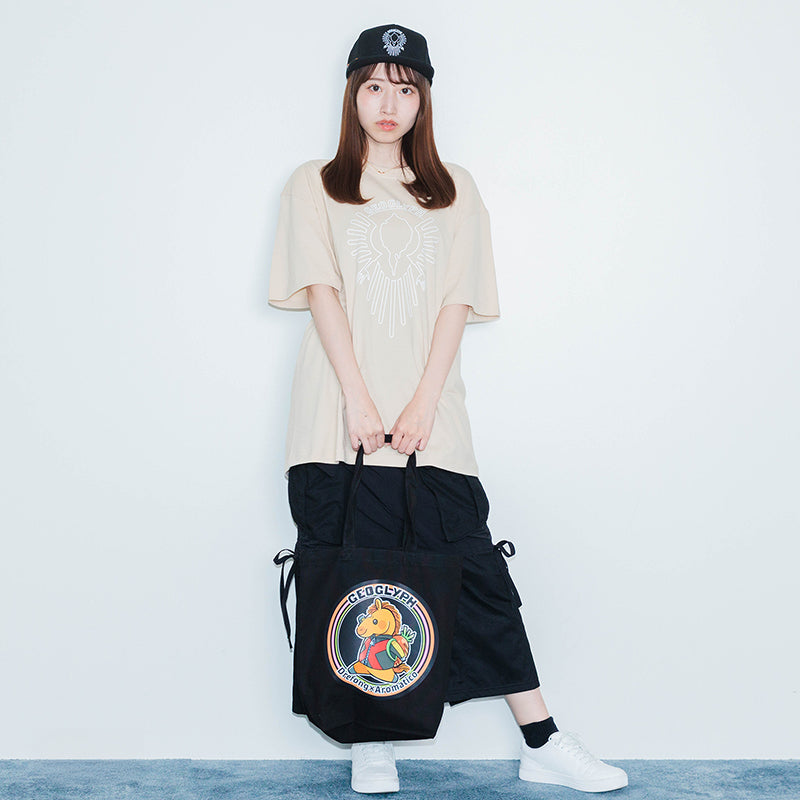 ジオグリフ･Tシャツ(ベージュ)