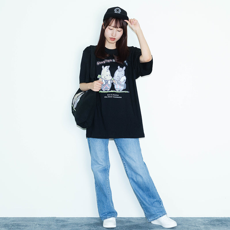イクイノックス&ジオグリフ･Tシャツ(黒)
