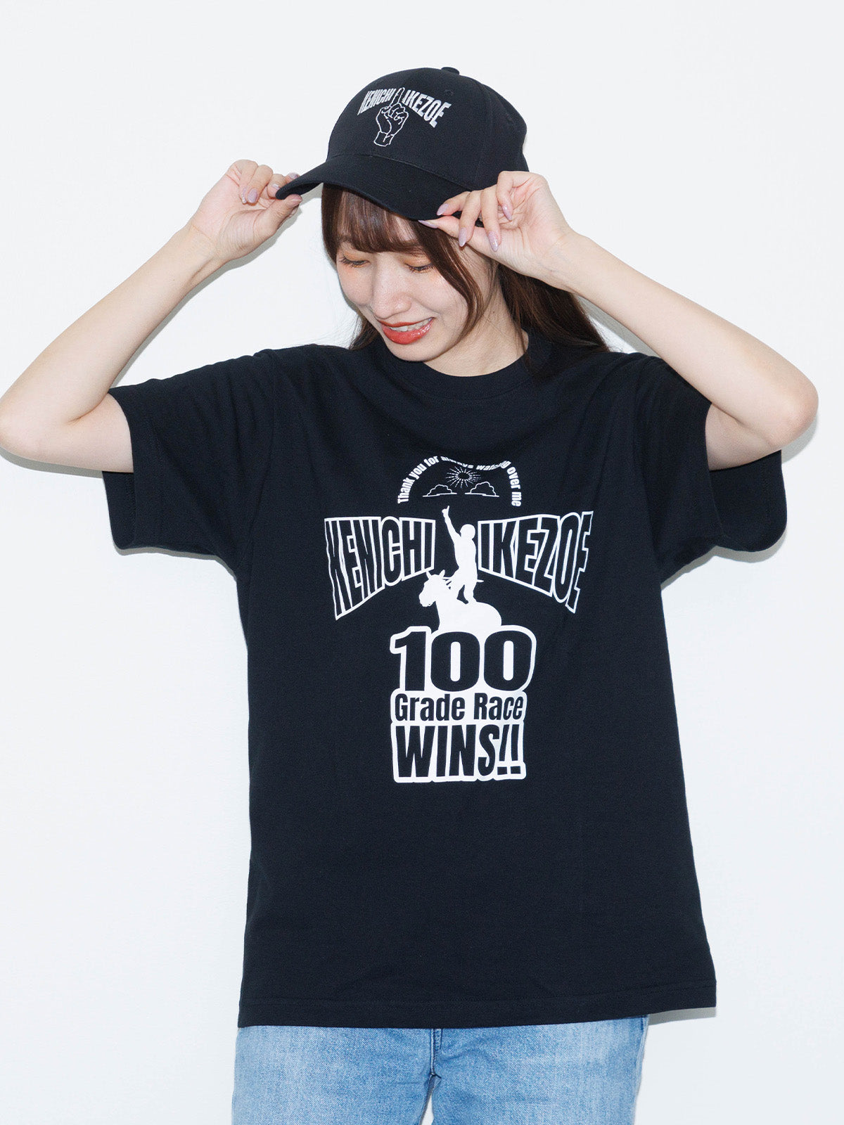 池添謙一騎手重賞100勝メモリアル･Tシャツ(黒)