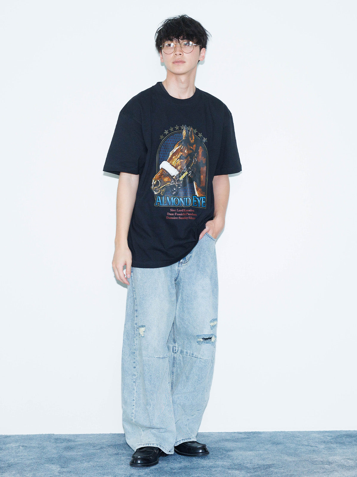 アーモンドアイ･ポートレートTシャツ