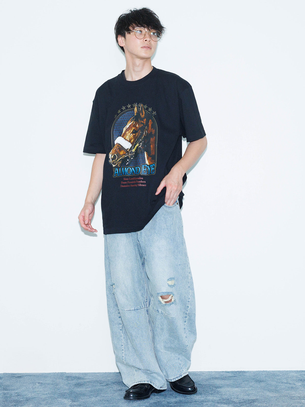 アーモンドアイ･ポートレートTシャツ