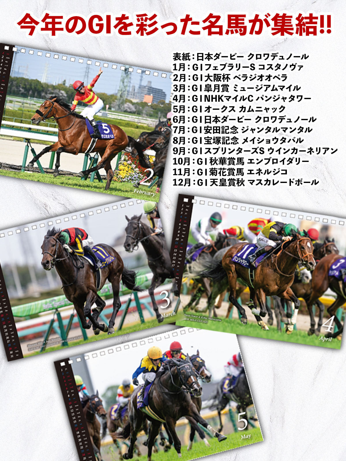 【中央/地方/海外の主要レース記載!】2026 netkeibaカレンダー