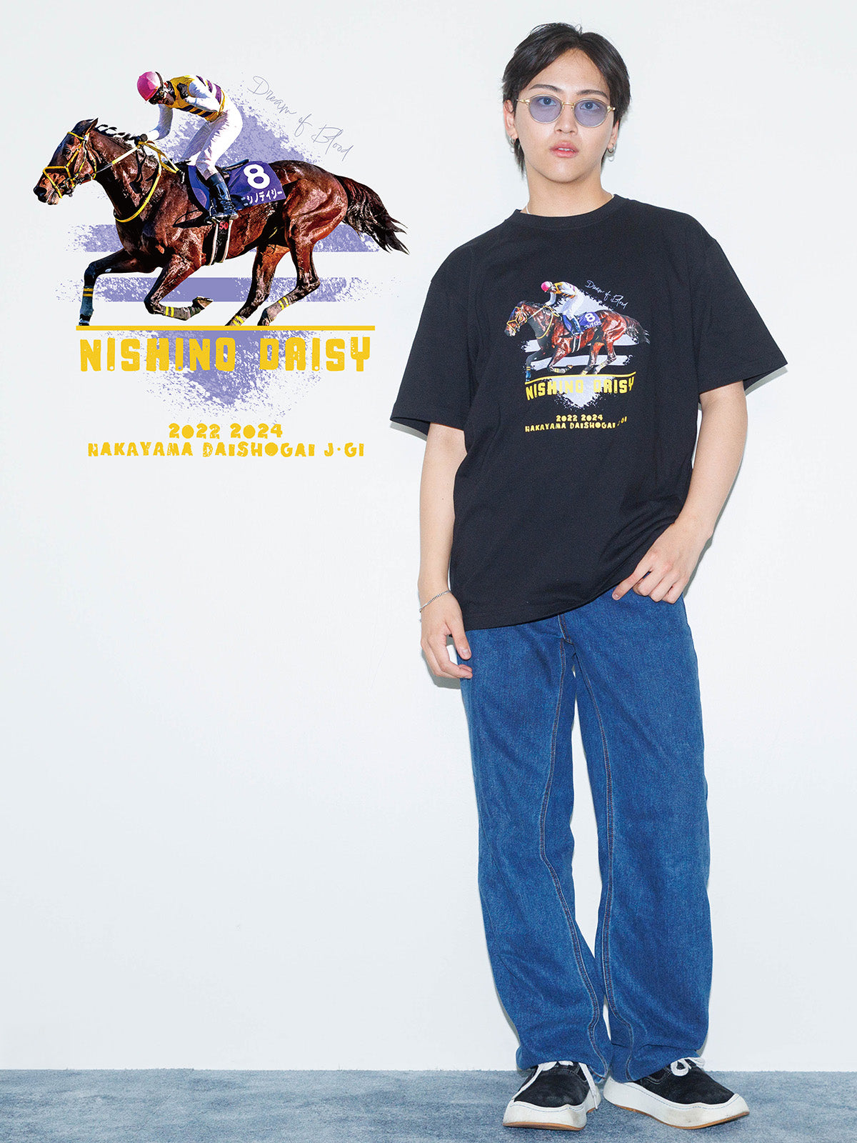 ニシノデイジー･Tシャツ(黒)